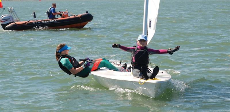 Christchurch Sailing Club Junior Week photo copyright Richard Beasley taken at Christchurch Sailing Club and featuring the ILCA 4 class