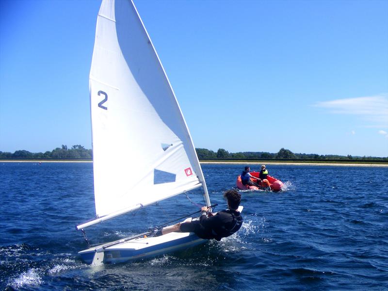 Schools Regatta at Island Barn Reservoir photo copyright Nick Marley taken at Island Barn Reservoir Sailing Club and featuring the ILCA 4 class