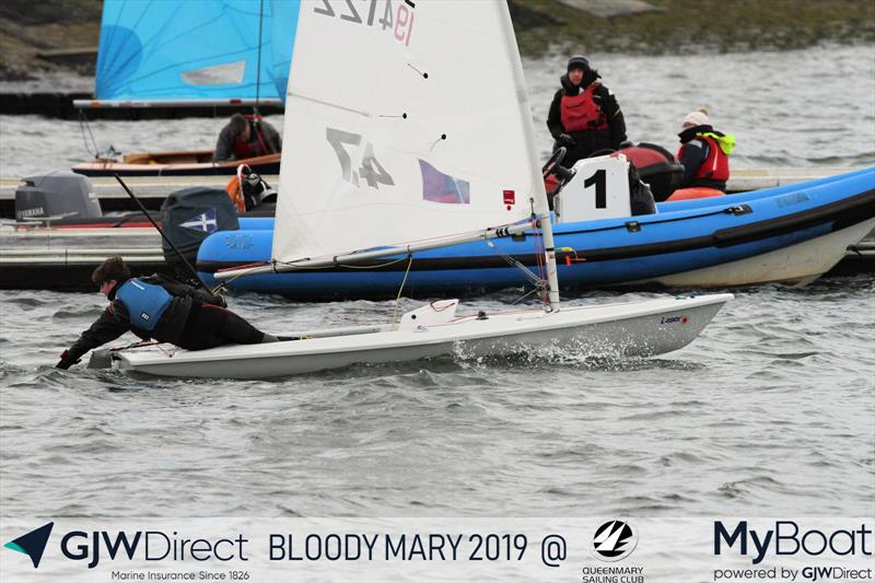 GJW Direct Bloody Mary 2019 photo copyright Mark Jardine taken at Queen Mary Sailing Club and featuring the ILCA 4 class
