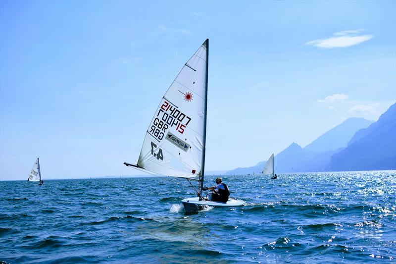 Jack Graham-Troll at the Lake Garda race clinic photo copyright Jack Rockett taken at  and featuring the ILCA 4 class