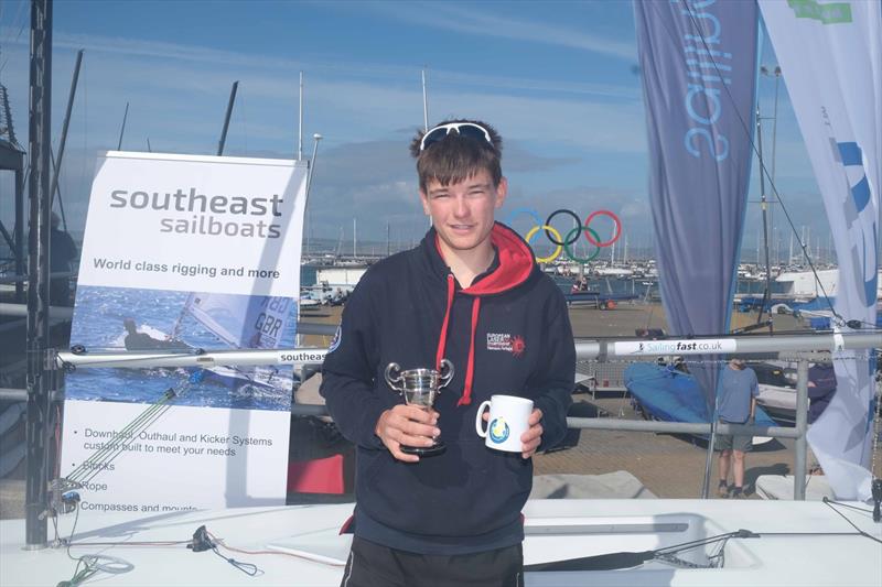 Oliver Allen-Wilcox wins the UKLA ILCA 4 Nationals at the WPNSA photo copyright Sam Pearce taken at Weymouth & Portland Sailing Academy and featuring the ILCA 4 class
