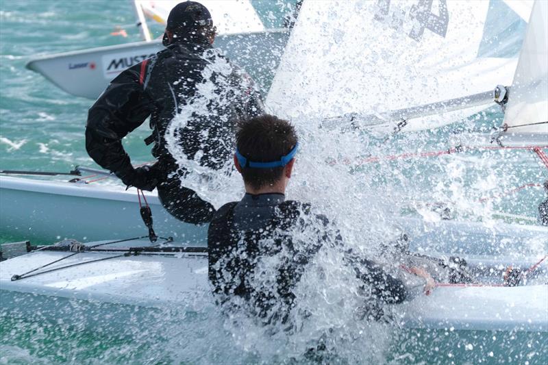 ILCA 4s in Portland Harbour photo copyright Sam Pearce taken at Weymouth & Portland Sailing Academy and featuring the ILCA 4 class