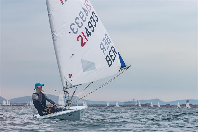 Sebastian Kempe at the 2020 ILCA 6 UK Nationals photo copyright Georgie Altham / www.facebook.com/galthamphotography taken at Weymouth & Portland Sailing Academy and featuring the ILCA 4 class