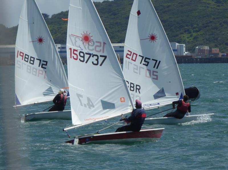 Ladies race at Castle Cove photo copyright Sara Lloyd taken at Castle Cove Sailing Club and featuring the ILCA 4 class