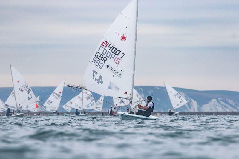 Jack GRAHAM-TROLL in the UKLA Noble Marine ILCA4 Autumn Qualifier photo copyright Georgie Altham / www.facebook.com/galthamphotography taken at Weymouth & Portland Sailing Academy and featuring the ILCA 4 class