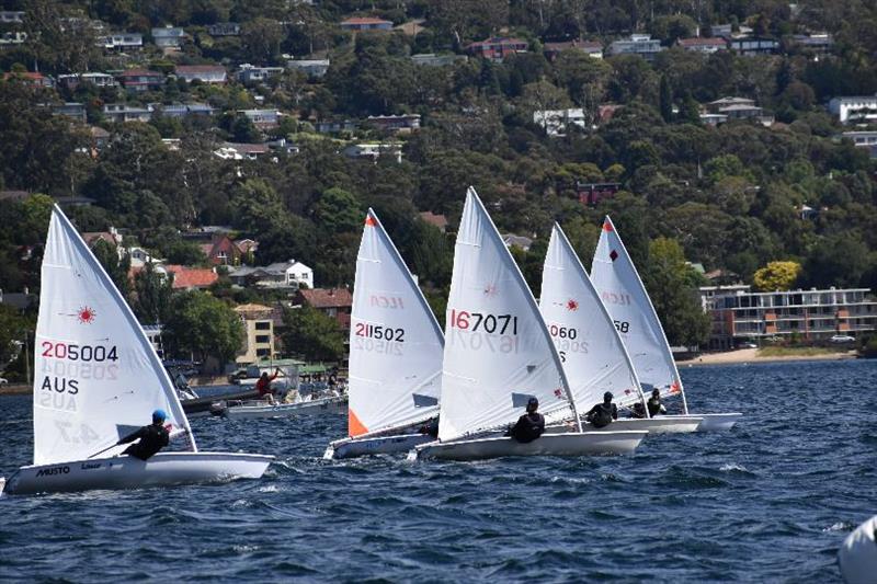 Indy Cooper (right) won three of four races in the Laser 4.7s in the Banjo's Shoreline Crown Series Bellerive Regatta - photo © Jane Austin