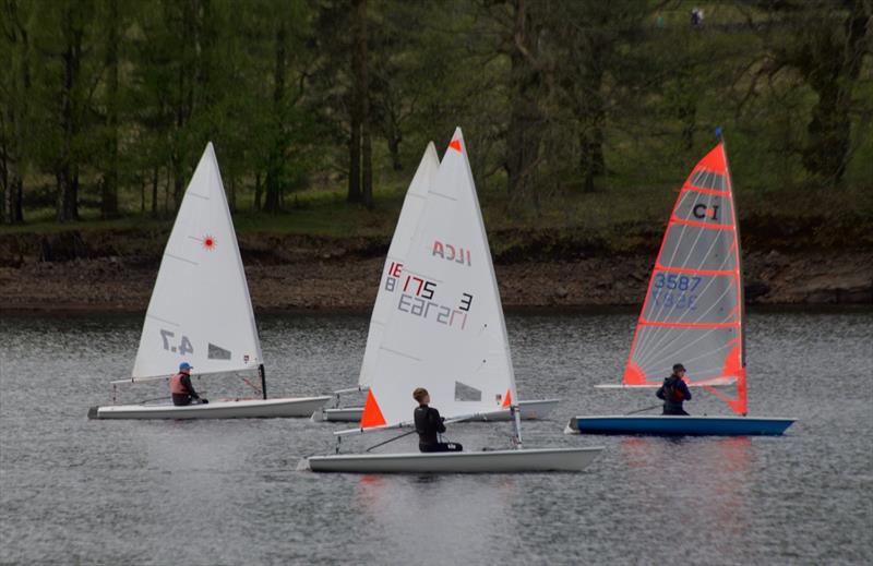 Derbyshire Youth Sailing at Errwood Sailing Club photo copyright D Clarke taken at Errwood Sailing Club and featuring the ILCA 4 class