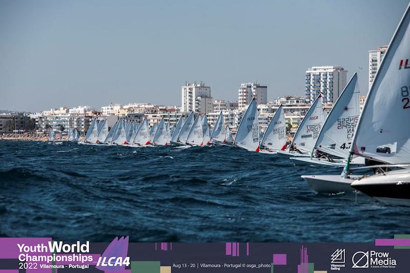 ILCA 4 Youth World Championship at Vilamoura, Portugal day 1 photo copyright osga_photo / Joao Costa Ferreira taken at Vilamoura Sailing and featuring the ILCA 4 class