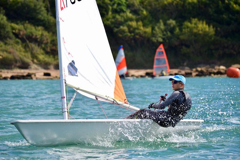 IW Youth and Junior Dinghy Championship Round 2 at Gurnard photo copyright Jenny Preston taken at Gurnard Sailing Club and featuring the ILCA 4 class