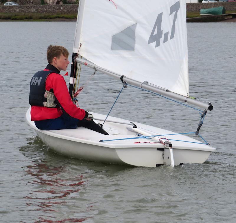 Kippford Week 2023 - A thoughtful Finn Harris, awarded the Best SYC Cadet Performance sailing his ILCA 4 photo copyright John Sproat taken at Solway Yacht Club and featuring the ILCA 4 class