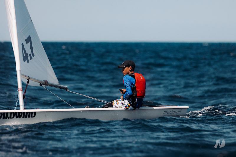 Kai sets off from St Vincent @ photo copyright Sebastian Cyrus taken at  and featuring the ILCA 4 class