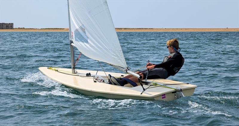ILCA sailing at Keyhaven photo copyright Mark Jardine taken at Keyhaven Yacht Club and featuring the ILCA 4 class