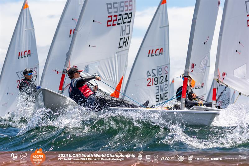 ILCA 4 World Championship 2024 Day 5 photo copyright Prow Media taken at Clube de Vela de Viana do Castelo and featuring the ILCA 4 class