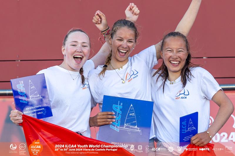 ILCA 4 World Championship 2024 Prize Giving photo copyright Prow Media taken at Clube de Vela de Viana do Castelo and featuring the ILCA 4 class