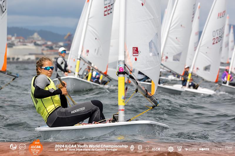 ILCA 4 World Championship 2024 Day 6 photo copyright Prow Media taken at Clube de Vela de Viana do Castelo and featuring the ILCA 4 class