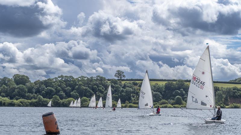 First reach at the Notts County ILCA Open photo copyright David Eberlin taken at Notts County Sailing Club and featuring the ILCA 4 class