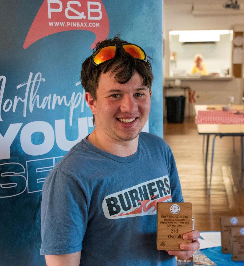 Solomon Day, third overall - P&B Northamptonshire Youth Series at Middle Nene photo copyright David Livingstone taken at Middle Nene Sailing Club and featuring the ILCA 4 class