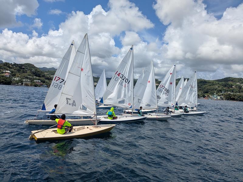 Count down to one of the ILCA class races during the St Vincent and the Grenadines 2025 Youth Nationals photo copyright SVG Sailing taken at  and featuring the ILCA 4 class