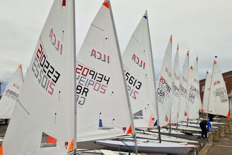 Harken ILCA Youth Open Series event at Royal Lymington photo copyright John Vinycomb taken at Royal Lymington Yacht Club and featuring the ILCA 4 class