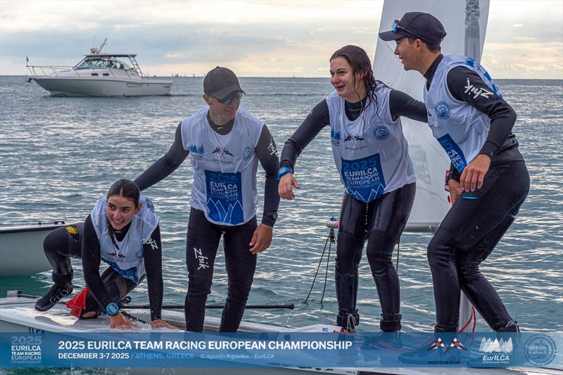 Celebrations after the ILCA Team Racing European Championship at Athens - photo © Agustín Argüelles / AASailing
