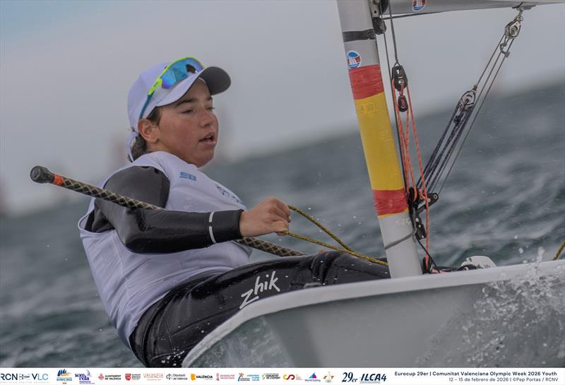 2026 Valencian Community Youth Olympic Week photo copyright Pep Portas / RCNV taken at Real Club Nautico Valencia and featuring the ILCA 4 class