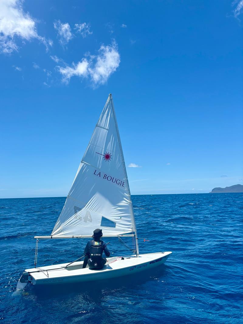Kai Marks Dasent sailing in between Carricou and Grenada photo copyright SVG Sailing Association taken at  and featuring the ILCA 4 class
