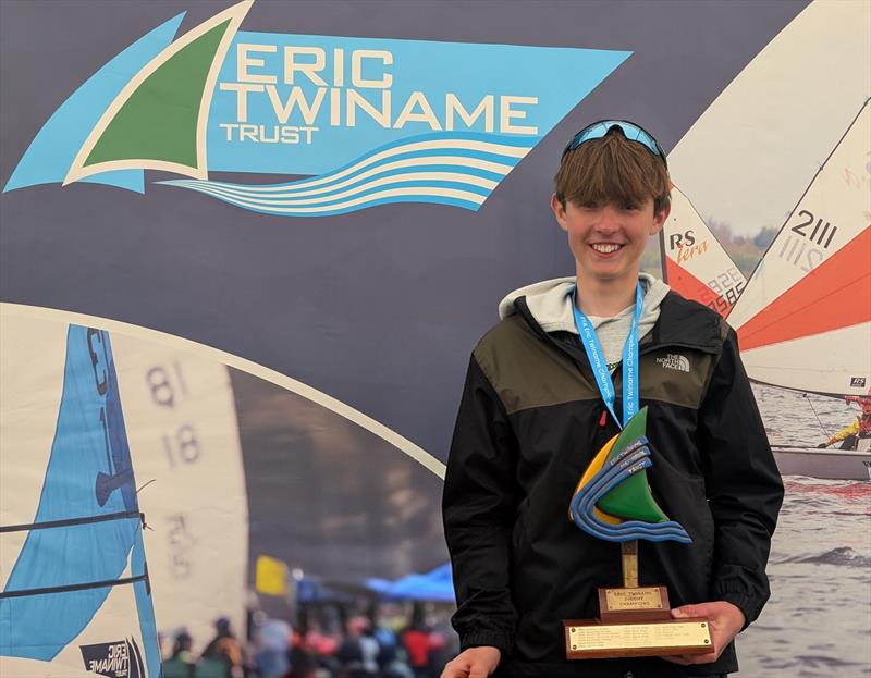 Callum Marshall at the Eric Twiname Championships prize giving - photo © Iain Marshall