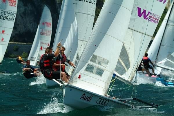 Laser 5000s on Lake Garda photo copyright Nick Kirk / N D K Photography taken at Circolo Vela Torbole and featuring the Laser 5000 class