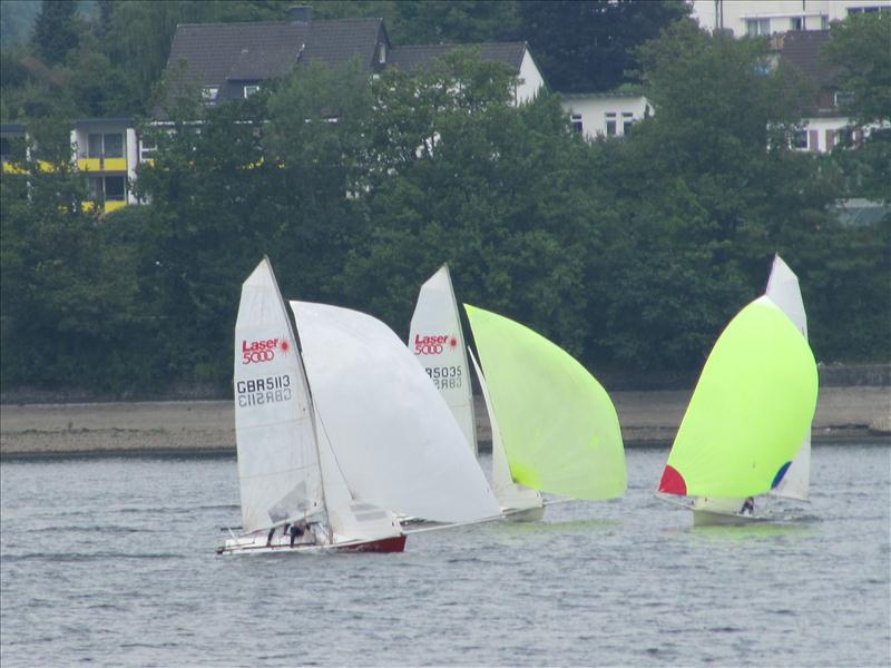 Laser 5000 Europeans on Lake Mohnesee photo copyright Clive Grant taken at  and featuring the Laser 5000 class