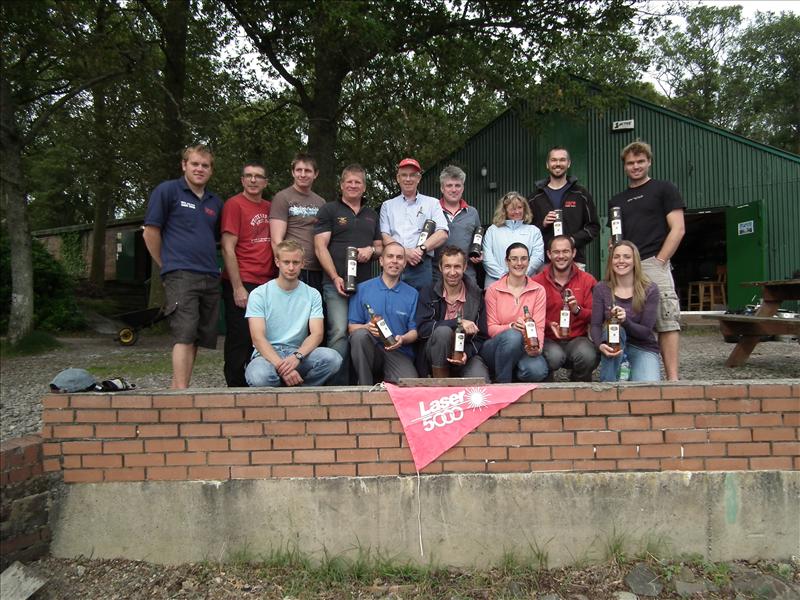 Prizewinners at the Laser 5000 open meeting sponsored by Glengoyne Distillery photo copyright Richard Owens taken at Loch Lomond Sailing Club and featuring the Laser 5000 class