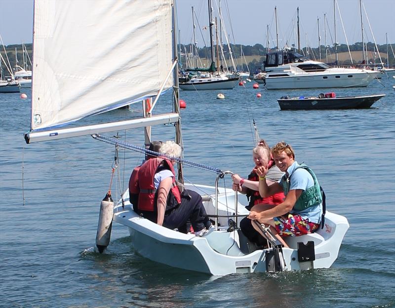 Sailors out on the water at Mylor Sailability photo copyright Mylor Sailability taken at  and featuring the Laser Bahia class
