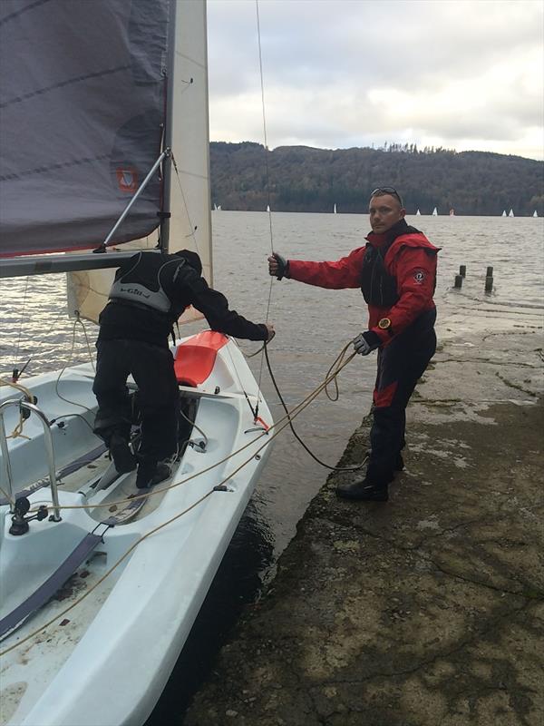 GBR Blind Sailing Winter Training at Windermere photo copyright Blind Sailing taken at  and featuring the Laser Bahia class