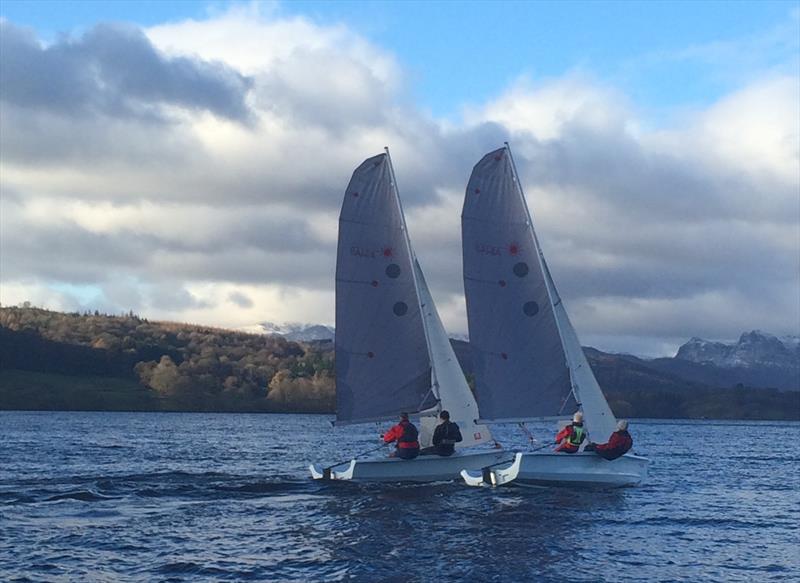 GBR Blind Sailing Winter Training at Windermere photo copyright Blind Sailing taken at  and featuring the Laser Bahia class