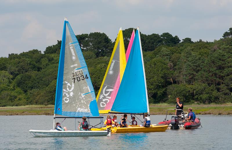 Dinghies sailing from the Royal Southampton Yacht Club photo copyright Michael Ford taken at Royal Southampton Yacht Club and featuring the Laser Pico class