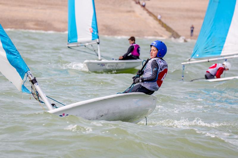 Young sailors enjoy the Buzz in the Bay photo copyright Emily Whiting taken at Pevensey Bay Sailing Club and featuring the Laser Pico class