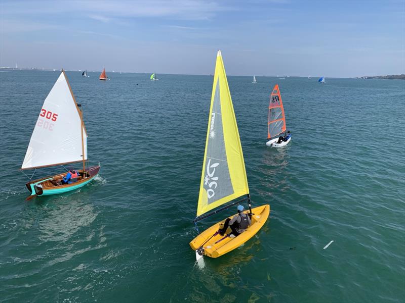 Royal Victoria Yacht Club Spring Series Race 5 photo copyright Steven Sheridan taken at Royal Victoria Yacht Club, England and featuring the Laser Pico class