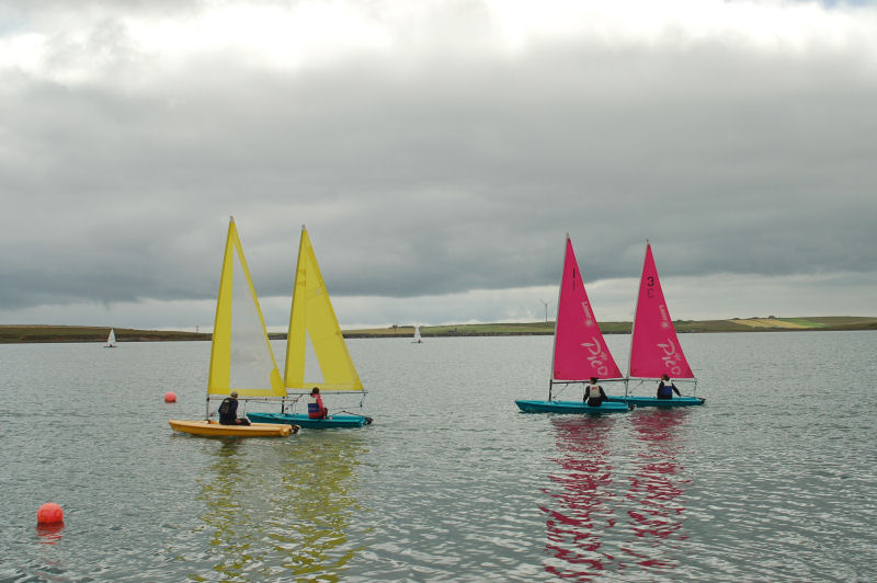 Racing during the Holm Yachts and Singlehanders Regatta photo copyright Andrew Leslie taken at Holm Sailing Club and featuring the Laser Pico class