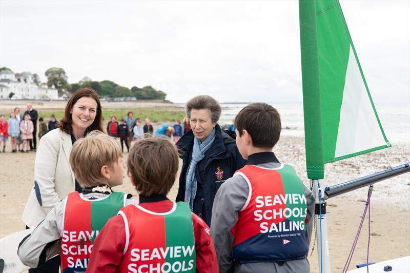Princess Royal visit to Seaview Sailing Trust photo copyright Sea View Yacht Club taken at Sea View Yacht Club and featuring the Laser Pico class
