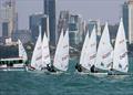 ILCA 6 start on day 3 of the Royal Varuna Yacht Club Open Masters Championship 2026 &copy; Henry Weidmann