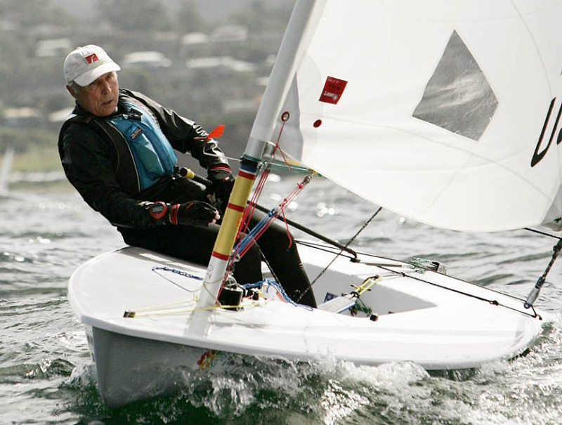 Peter Seidenberg on day four of the Laser Masters worlds photo copyright C&C Images taken at  and featuring the ILCA 6 class