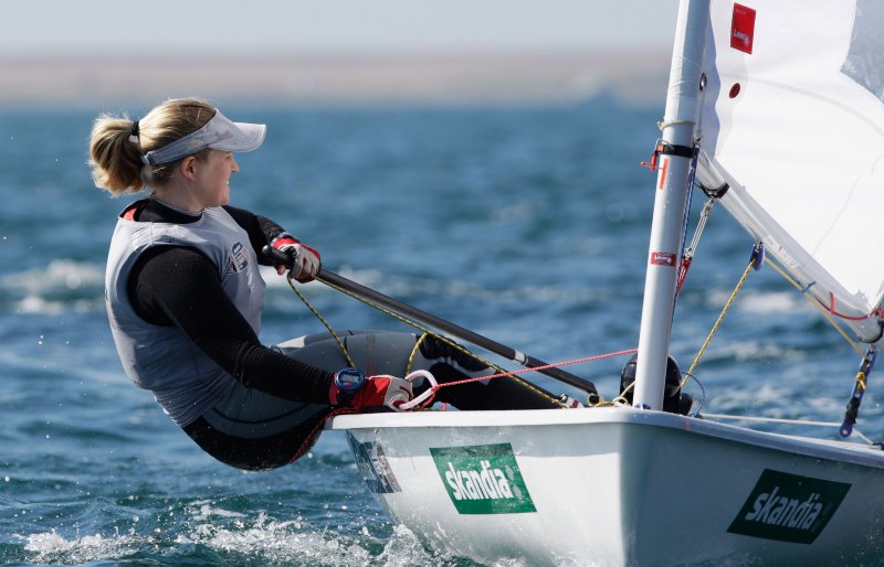 Andrea Brewster takes bronze for Britain in the Skandia Sail for Gold Regatta photo copyright onEdition taken at Weymouth & Portland Sailing Academy and featuring the ILCA 6 class
