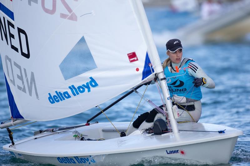 Laser Radial Silver for Marit Bouwmeester at ISAF Sailing World Cup Miami photo copyright Richard Langdon / Ocean Images taken at Coconut Grove Sailing Club and featuring the ILCA 6 class