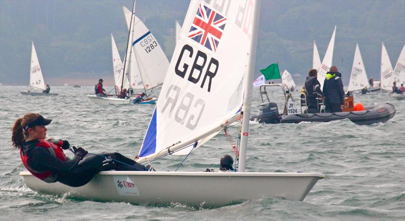 Clemmie Thompson during the UBS Jersey Regatta 2014 photo copyright Louise Bennett-Jones taken at Royal Channel Islands Yacht Club and featuring the ILCA 6 class