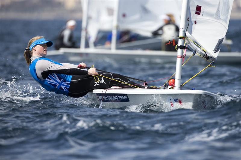 Chloe Martin set for the Princess Sofia Trophy photo copyright Ocean Images / British Sailing Team taken at Real Club Náutico de Palma and featuring the ILCA 6 class