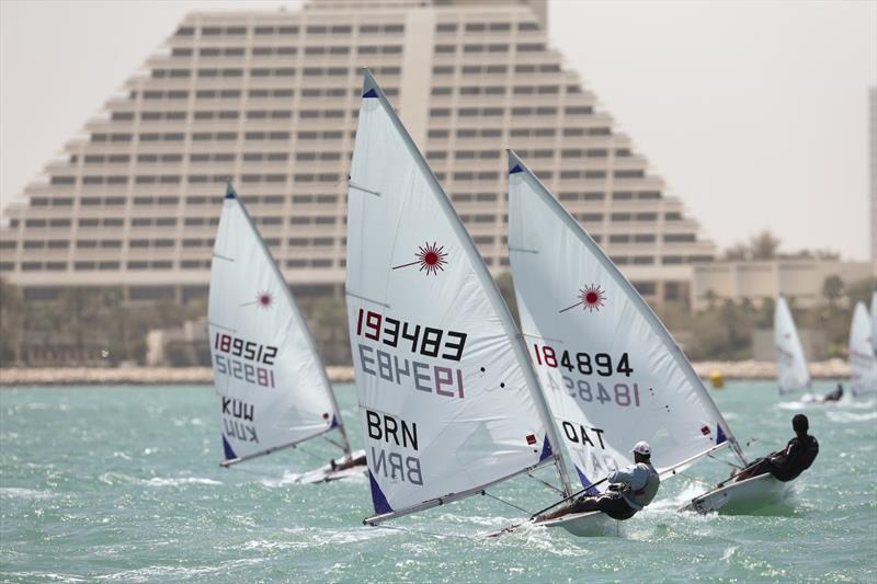 2nd GCC Beach Games 2015 day 2 photo copyright Icarus Sailing Media taken at Doha Sailing Club and featuring the ILCA 6 class