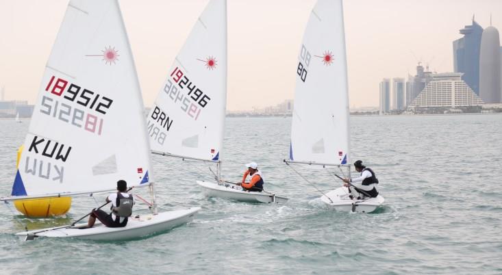 2nd GCC Beach Games 2015 day 3 photo copyright Icarus Sailing Media taken at Doha Sailing Club and featuring the ILCA 6 class
