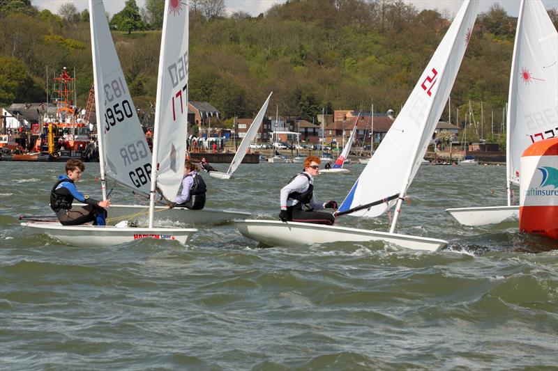 KSSA Opening Splash Regatta photo copyright Mike Spurgin taken at Medway Yacht Club and featuring the ILCA 6 class