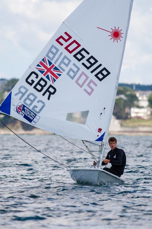 Jack Cookson at the EUROSAF Youth 2015 day 2 at Brest photo copyright Christian Chardon / Eurosaf Youth taken at  and featuring the ILCA 6 class