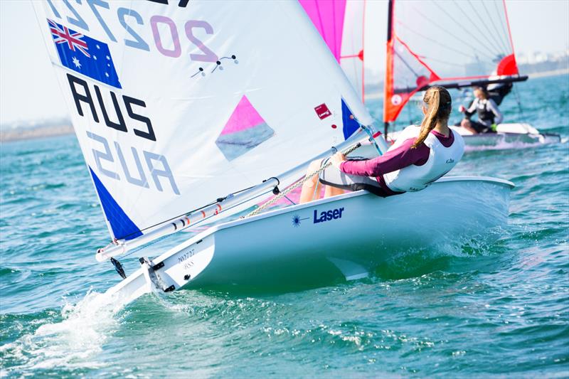 Day 1 of the Yachting NSW Youth Championships photo copyright Robin Evans taken at Georges River 16ft Skiff Sailing Club  and featuring the ILCA 6 class