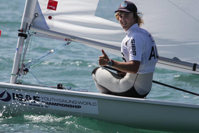 Alistair Young (AUS) at the Youth Worlds in Langkawi photo copyright Christophe Launay taken at  and featuring the ILCA 6 class